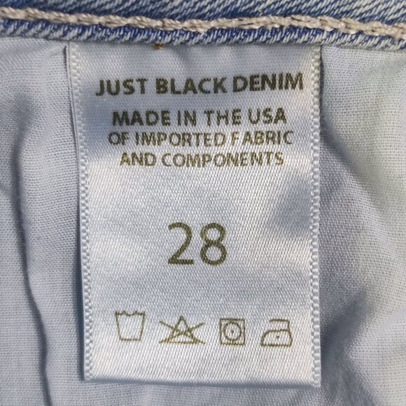 Just Black Denim jeans women's size 28 hard washed blue ankle skinny - Picture 6 of 13